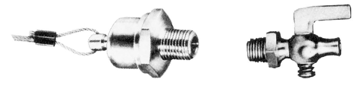 Typical reservoir drain valves
