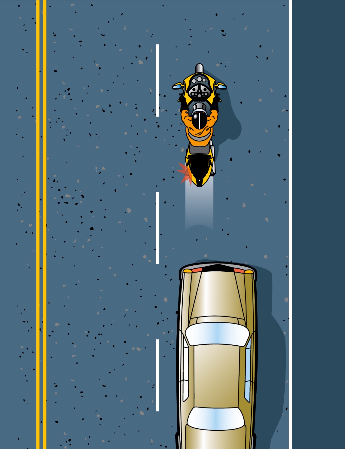 Distance behind image 1