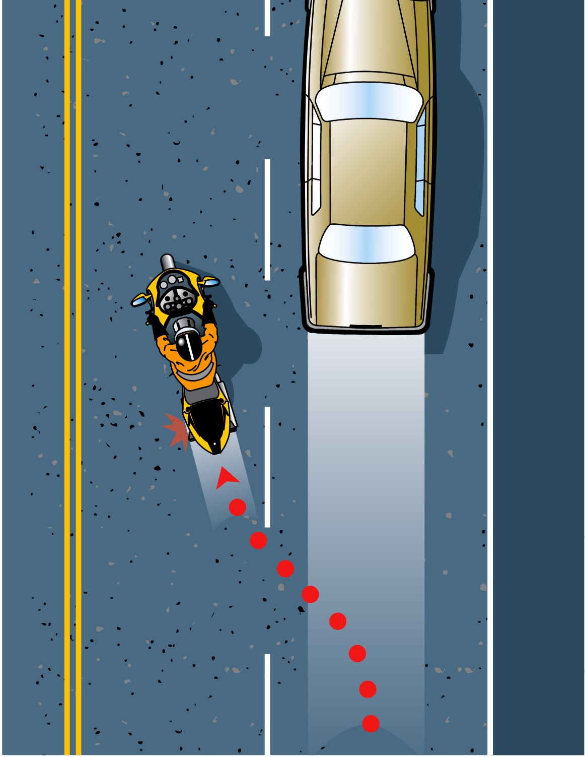 Distance behind image 2