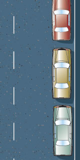 Passing vehicle