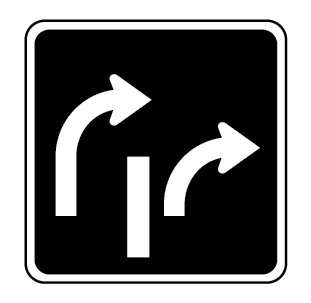 Two turning lanes right