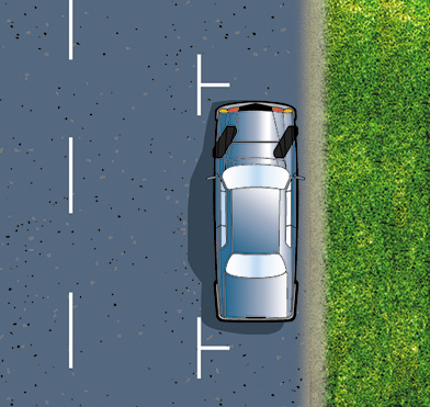 Parking on a hill