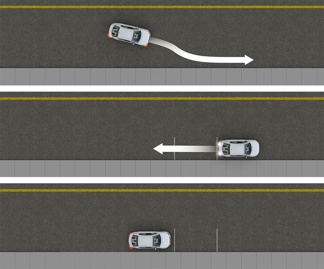 Low speed skills - straight line backing.
