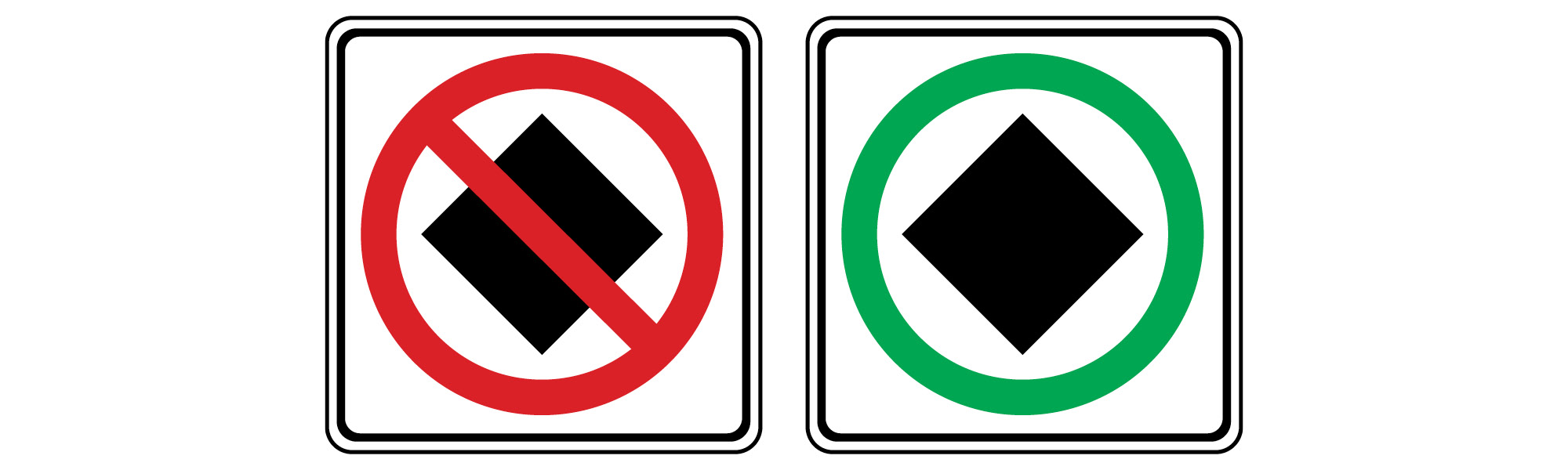 Dangerous good routes signage